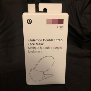LuLuLemon Face Masks!!! 3 pack of the multi color.